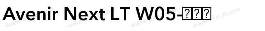 Avenir Next LT W05字体转换